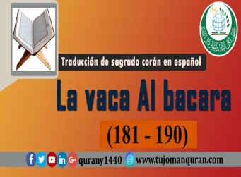 Traducción de sagrado corán en español -  2 - La vaca Al bacara – (181 – 190)